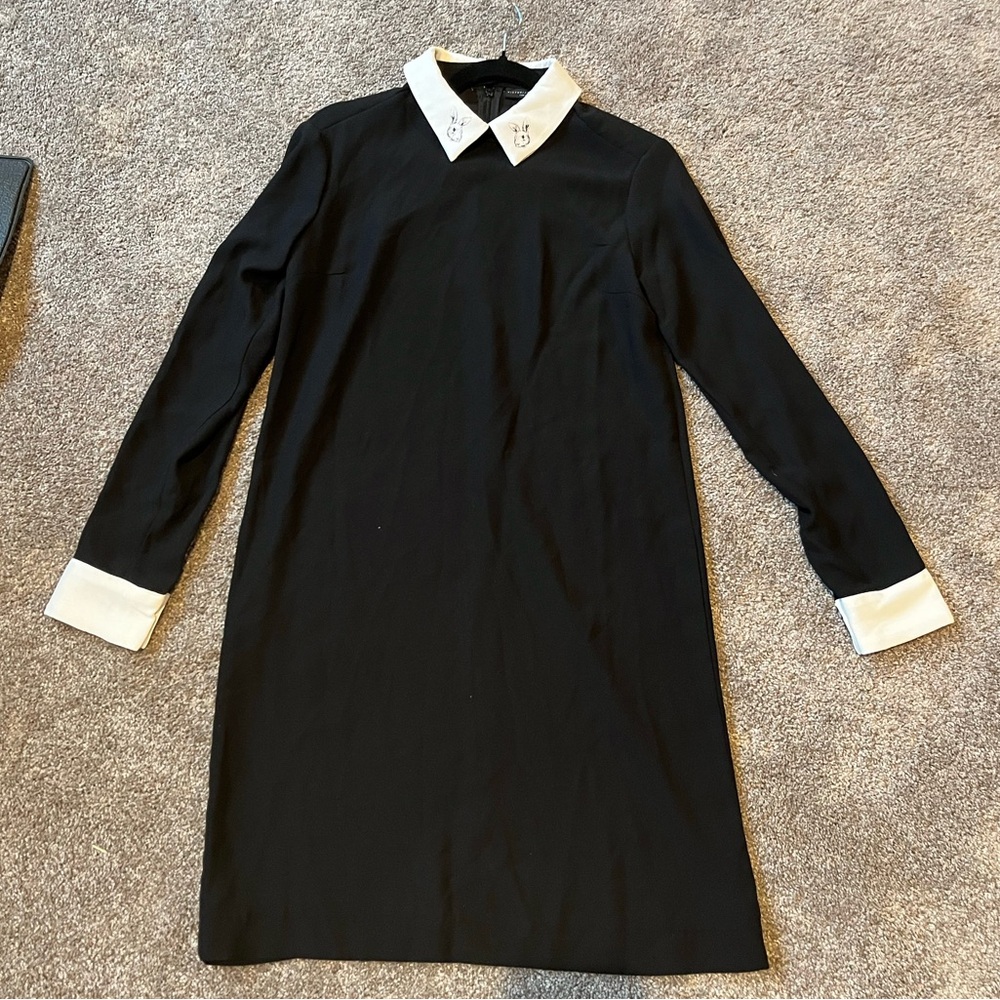 Victoria Beckham x Target Black Rabbit Collar Dress - Small